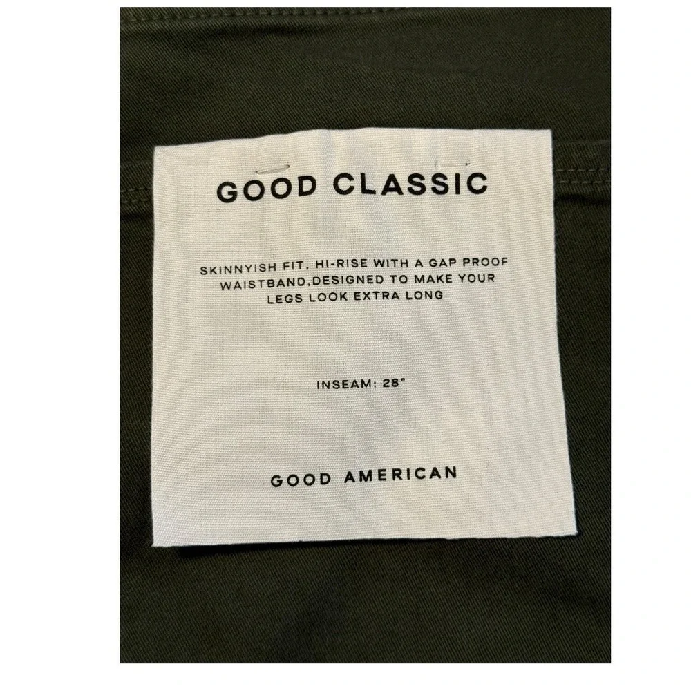 Good‎ American Good Classic High Rise Jeans Fern Green Size 20 Plus GC727T New